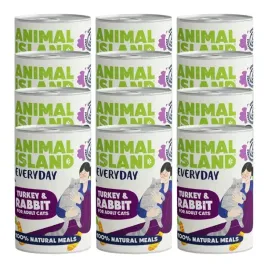 animal-island-indyk-i-krolik-dla-kotow-12x400g