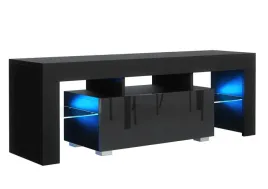 szafka-rtv-130cm-czarna-front-polysk-niebieski-led-stolik-pod-telewizor
