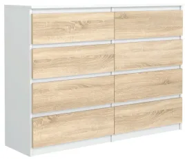 nowoczesna-komoda-8szuflad-120cm-biala-front-dab-sonoma-do-salonu-sypialni