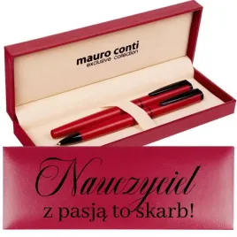 zestaw-pismienniczy-czerwony-prezent-dla-nauczyciela-nauczyciel-z-pasja