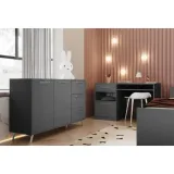 komoda-brava-138-cm-grafit-stan-nowy