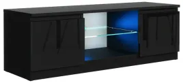 szafka-rtv-120cm-czarna-front-polysk-podswietlana-szklana-polka