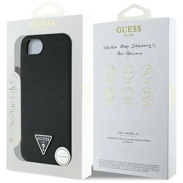 guess-grained-triangle-magsafe-etui-do-iphone-16e-czarny-guess-stan-opakowania-oryginalne