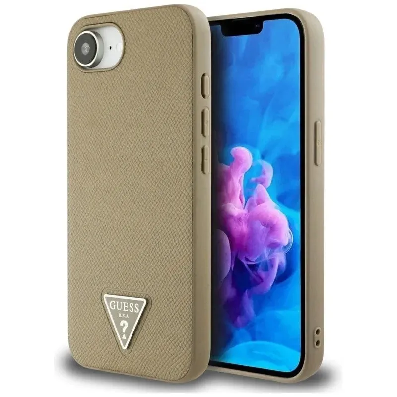 guess-grained-triangle-magsafe-etui-do-iphone-16e-brazowy-guess
