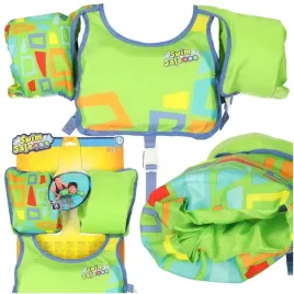kamizelka-dmuchana-bestway-32174-kapok-z-rekawkami-3-6lat-19-30kg-zielona