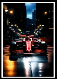 plakat-na-sciane-do-salonu-czerwony-bolid-wygrany-wyscig-formula-1-70x50cm