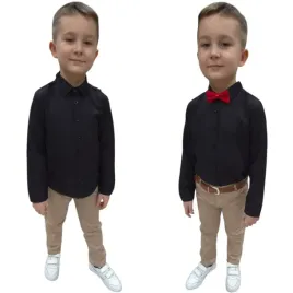 garnitur-komplet-chlopiecy-elegancki-koszula-spodnie-mucha-pasek-134