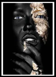plakat-na-sciane-do-sypialni-twarz-kobiety-wyblakle-zloto-gold-70x50cm