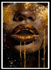 plakat-na-sciane-do-sypialni-twarz-kobiety-zlote-usta-gold-black-70x50cm