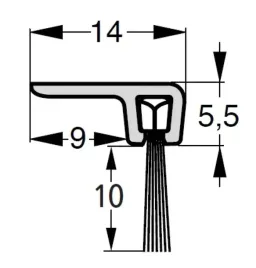 uszczelka-szczotkowa-listwa-alu-do-drzwi-100-cm