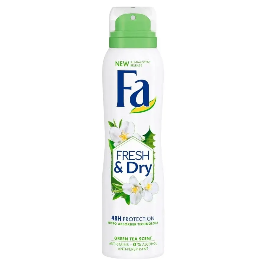 fa-women-deo-spray-150ml-freshanddry-green-tea