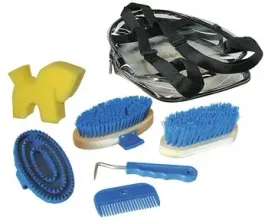 zestaw-akcesoriow-do-czyszczenia-konia-w-plecaku-niebieski-covalliero