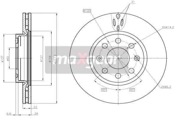 maxgear-19-1063-tarcza-hamulcowa-producent-czesci-maxgear