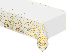 obrus-foliowy-zlote-groszki-bialy-137-x-183-cm-biel-slub-komunia-chrzest