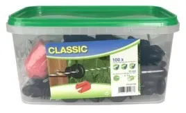 izolator-do-plecionek-i-drutu-classic-100-szt-z-pokretlem-kerbl