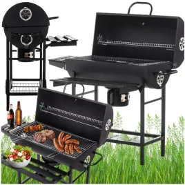 grill-weglowy-ogrodowy-z-pokrywa-duzy-na-kolkach-2-ruszty-termometr-polki