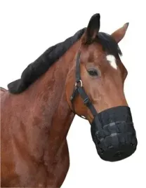 kaganiec-dla-konia-nylonowy-czarny-roz-pony-covalliero