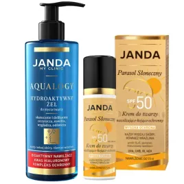 janda-zestaw-prezent-ochrona-oczyszczanie-krem-do-opalania-spf50-zel