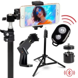 statyw-oswietleniowy-100cm-uchwyt-na-smartfon-glowica-pilot-bt