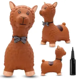 skoczek-gumowy-dla-dzieci-alpaka-55-cm-brazowa-z-muszka-do-skakania-z-pompk