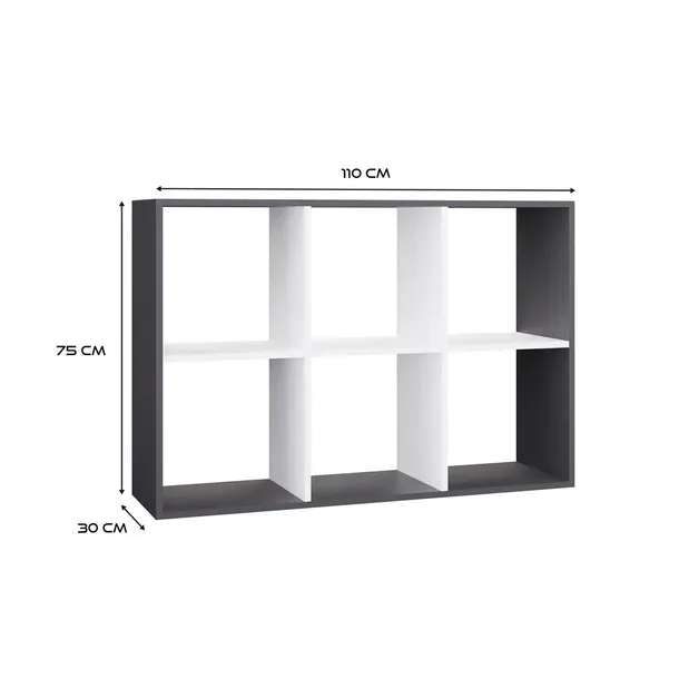 regal-malax-2x3-antracyt-bialy-glebokosc-mebla-30-cm