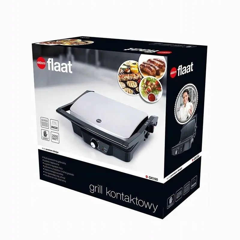 grill-kontaktowy-gk150-flaat-eldom-panini-2000w-eldom-stan-nowy