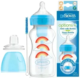 dr-brown-s-options-butelka-270-ml-zestaw-do-kubka-ustnik-smoczek-6m