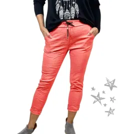 spodnie-gnieciuchy-lycra-gumy-wysoki-stan-kieszenie-koral-vv-44-46-3xl-4xl