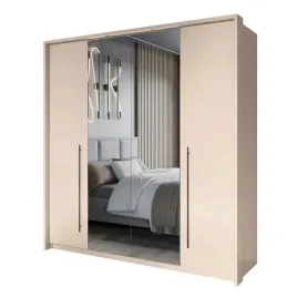 szafa-stella-210-cm-bez-piaskowy-led-lustro-hit