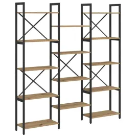 polka-na-ksiazki-dab-rzemieslniczy-156-x-25-x-167-cm