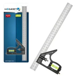 hogert-katownik-stolarski-z-poziomica-300mm-ht4m217