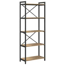 polka-na-ksiazki-dab-rzemieslniczy-60-x-30-x-155-cm
