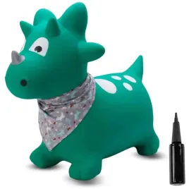 skoczek-gumowy-dla-dzieci-dino-59-cm-zielony-z-bandana-do-skakania-z-pompka