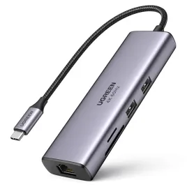 ugreen-7w1-usb-c-2xusb-3-2-hdmi-4k60hz-sd-tf-usb-c-pd-100w-rj45-1gbps