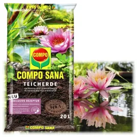 Zdjęcie produktu PODŁOŻE DO ROŚLIN WODNYCH 20L COMPO ZIEMIA Glinka DO OCZEK WODNYCH Trzcina