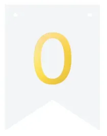 baner-diy-bialy-ze-zlota-cyfra-cyferka-zlota-cyfra-0-flagi-personalizowany