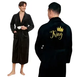 Zdjęcie produktu SZLAFROK MĘSKI CIEPŁY L/XL DŁUGI MIĘKKI ELEGANCKI KING PREZENT URODZINY
