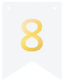 baner-diy-bialy-ze-zlota-cyfra-cyferka-zlota-cyfra-8-flagi-personalizowany