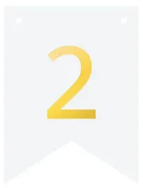 baner-diy-bialy-ze-zlota-cyfra-cyferka-zlota-cyfra-2-flagi-personalizowany