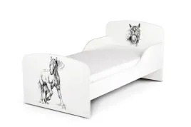 lozko-dzieciece-160x80-cm-w-zestawie-materac-i-stelaz-nadruk-konik