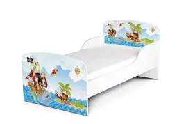 lozko-dzieciece-160x80-cm-w-zestawie-materac-i-stelaz-nadruk-piraci