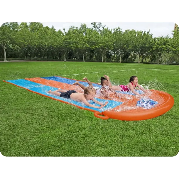 ŚLIZG WODNY BESTWAY ŚLIZGAWKA WODNA 3 OSOBOWA 488cm ZJEŻDŻALNIA POTRÓJNA