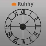 zegar-scienny-retro-czarny-stan-nowy