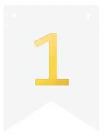 baner-diy-bialy-ze-zlota-cyfra-cyferka-zlota-cyfra-1-flagi-personalizowany