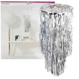 dekoracja-na-sufit-zyrandol-srebrny-foliowy-klosz-party-urodziny-sylwester