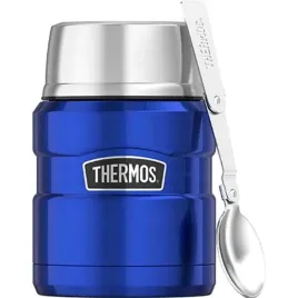 termos-na-jedzenie-470-ml-ze-skladana-lyzka-i-kubkiem-thermos-niebieski