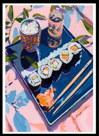 plakat-na-sciane-do-salonu-i-kuchni-malowane-sushi-dania-swiata-70x50cm