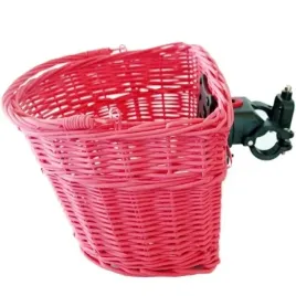 kosz-wiklinowy-click-rowerowy-rozowy-przod-koszyk-zaczep-wypinany-zakupy