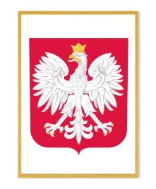 godlo-polski-w-ramie-aluminiowej-a3-zlote