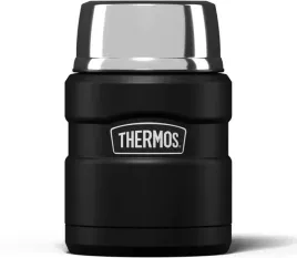 termos-na-jedzenie-470-ml-ze-skladana-lyzka-i-kubkiem-thermos-czarny-mat